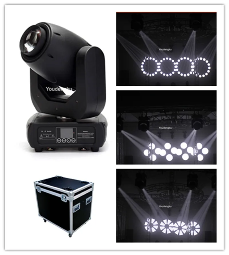 8pcs with flycase moving head 150w led rotation gobos light 2 Gobo Wheels 150W LED Zoom Spot Moving | Лампы и освещение