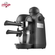 ITOP, электрическая, 5 бар, Кофеварка, капучино, эспрессо, кофемашина, 2 чашки, автоматическая, молочная пена, 110 В, 220 В