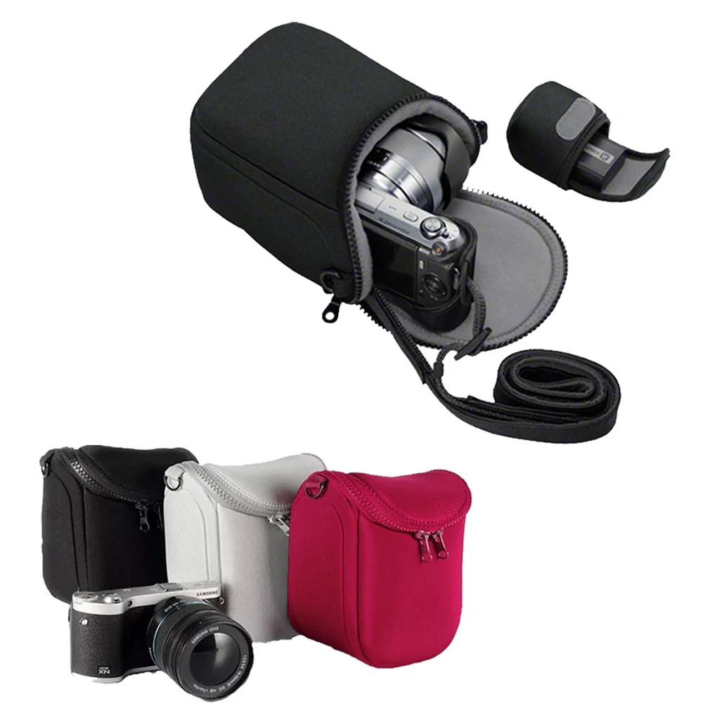 Камера чехол сумка для цифрового фотоаппарата Panasonic DMC GF3 GF5 GF6 GF7 GF8 GF9 GF10 GX7 GX80 GX85 Lumix GX8 LX100 LX7 LX5 LX3 GM1 GM2 GM5 с ремешком
