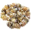 16 pouces 12-13mm blanc Center percé Keshi Baroque perle brin en vrac ► Photo 2/4