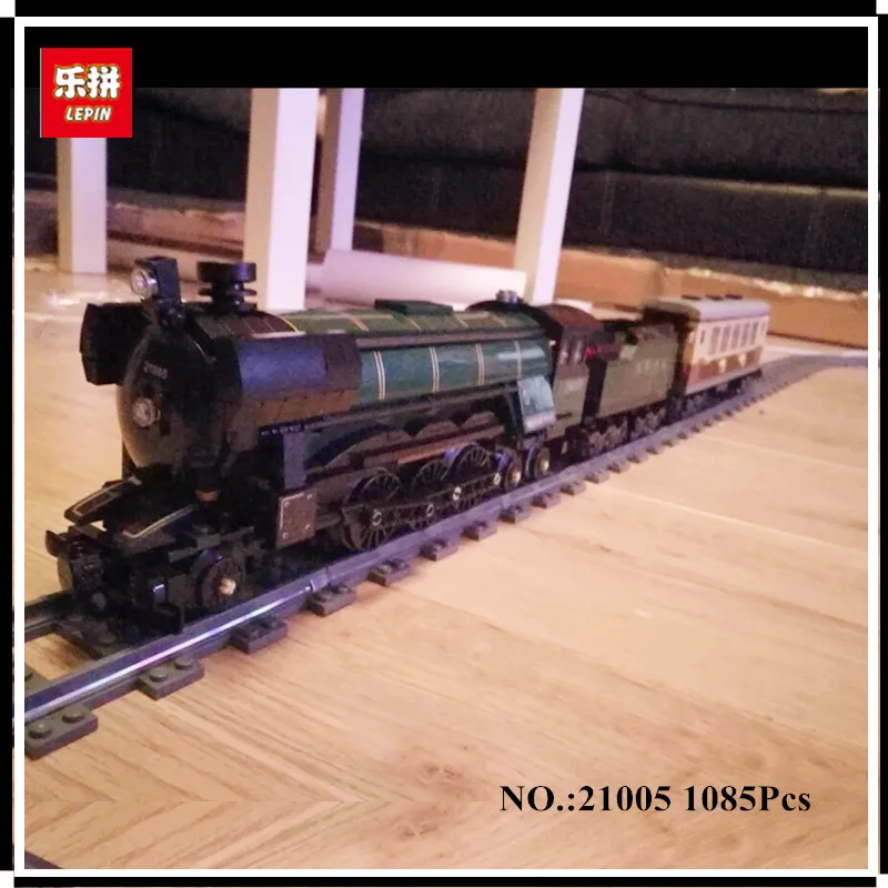 

IN STOCK LEPIN 21005 1085Pcs Technic Series Emerald Night Train Model Building Kits Block Bricks Children Gigt Toys 10194
