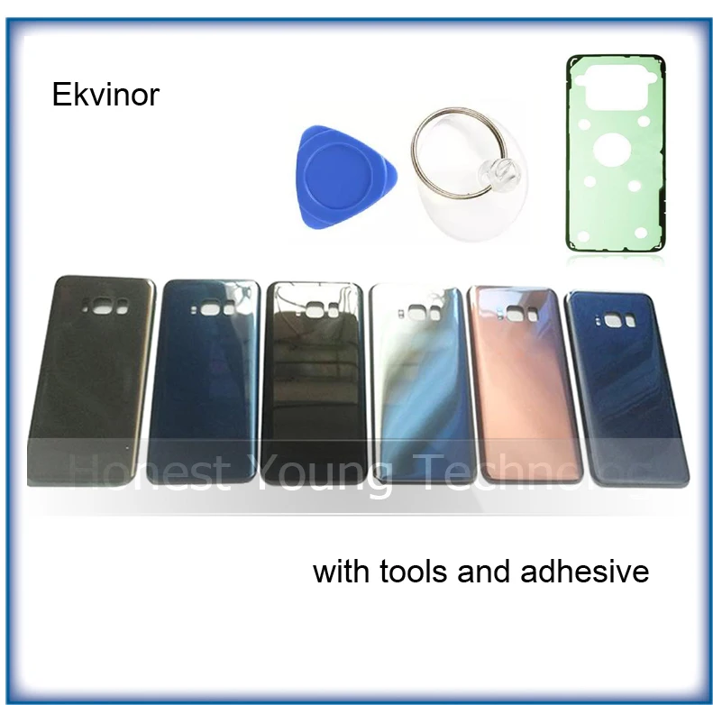 Батарейный корпус для Samsung Galaxy S8 plus G950R G9550 G9500 Задняя стеклянная крышка Замена с
