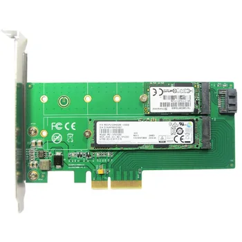 

M.2 NVMe SSD NGFF to PCIE X4 Adapter card M Key B Key dual interface PCI-e NVMe M.2 Card