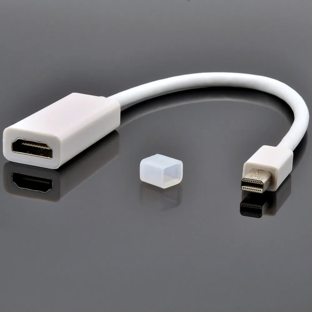 High quality Mini DisplayPort Thunderbolt to HDMI Female Adapter Cable for Apple MacBook Pro |