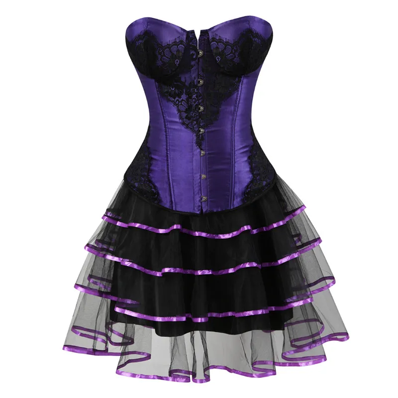 Buy Sapubonva Women Burlesque Corsets and Bustiers