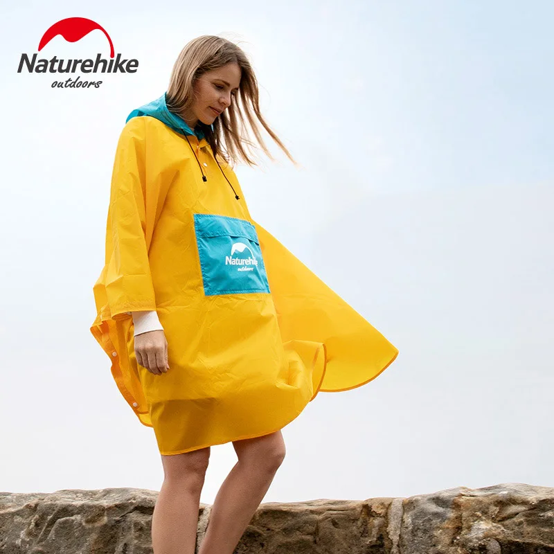 

Naturehike 2019 New Raincoat Men Women Outdoor Hiking rain cape Trekking Folding Waterproof Jacket Rainproof bike Poncho can BAG
