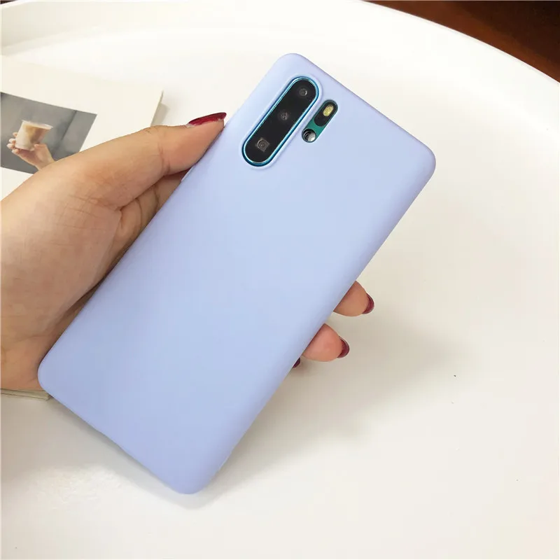 Модные Карамельный цвет мягкий, силиконовый, из ТПУ чехол для huawei P30 P20 Lite P Smart Z плюс Nova 2i 3 3i 4 5i 5 Pro Матовые чехлы для телефонов