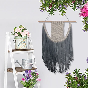 

New Handmade Wall Hanging Weave Cotton Tapestry For Wedding Home Handicraft Decorations