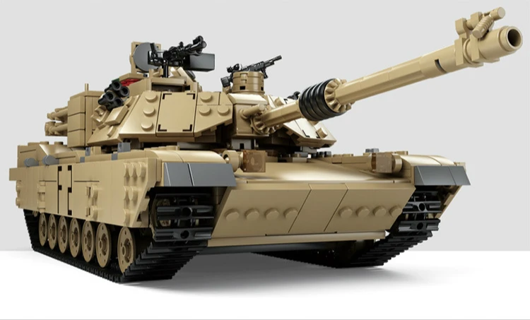  1463pcs Military Theme Tank Legos Building Blocks M1A2 ABRAMS MBT KY10000 1 Change 2 Toy Tank Model