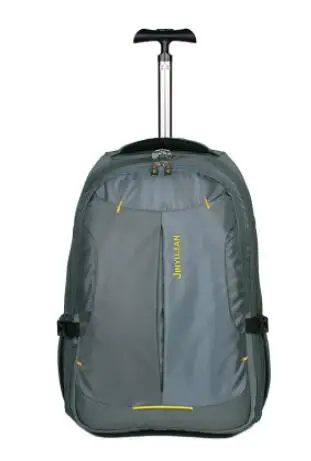 Роллинг рюкзак Для женщин рюкзак-тележка Сумка для путешествий на колесиках Чемодан сумка Для мужчин Бизнес сумка чемодан на колесиках рюкзак на колесах - Цвет: Grey 21 Inch