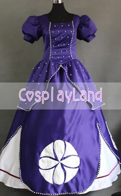

Sofia the First Princess Dress Cosplay Costume for Adult Women Sofia the First Princess Party Dress Cosplay Costume