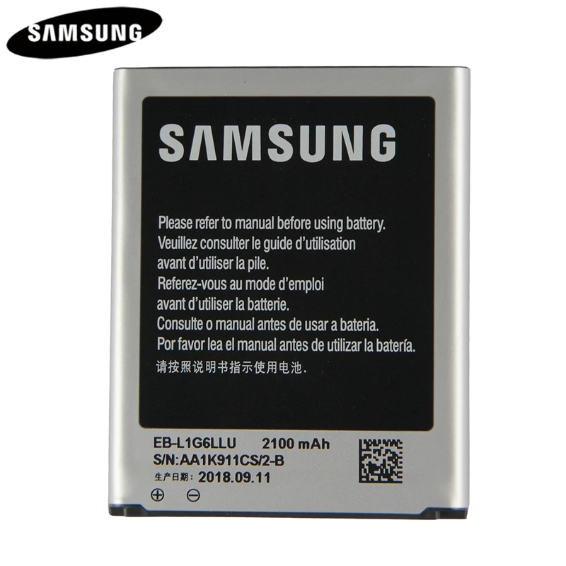 Original Replacement Battery EB L1G6LLU For Samsung I9300 GALAXY S3 I9308 L710 Genuine font b Phone