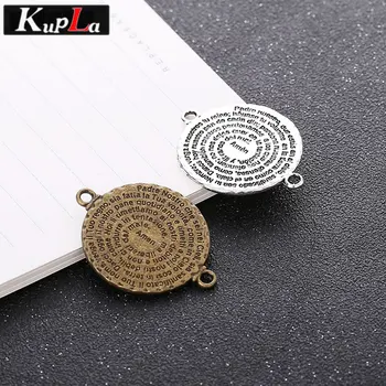 

Vintage Metal Letter Connectors Charms for Jewelry Accessories Handmade Classic Fashion DIY Bracelet Charms 12 pieces/lot