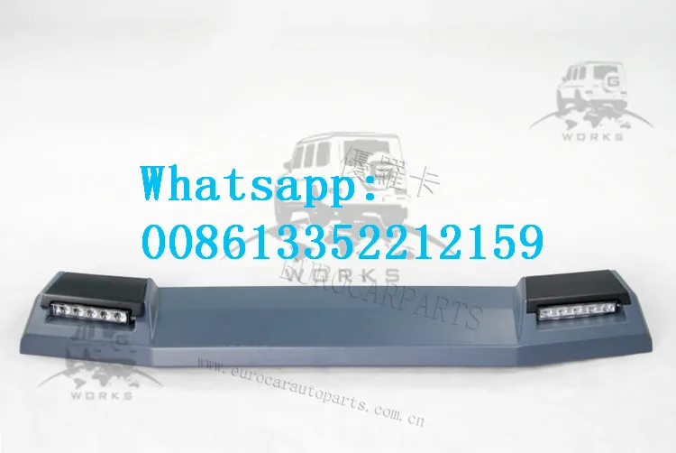 W463 b Стиль передний спойлер на крыше подходит для g-класса W463 G500 G550 G55 G63 углеродного волокна и pu Материал крыла крыши со светодиодами