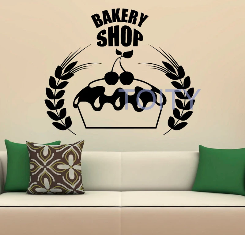 Bakery Logo Wall Vinyl Sticker Decal Decor Store Living Room Wall Murals Housewares