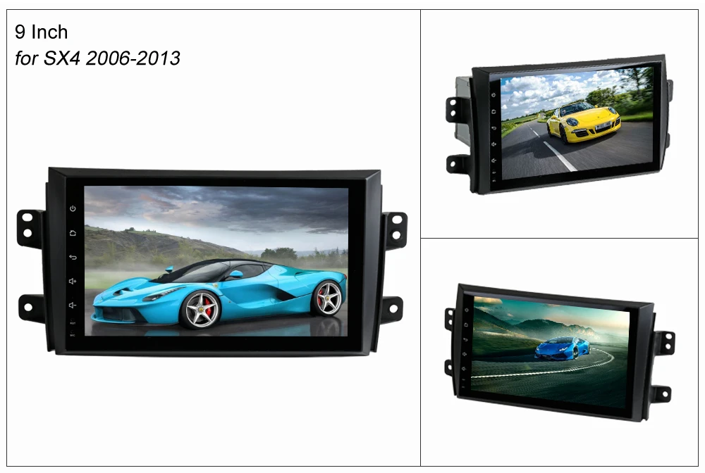 Flash Deal SINOSMART 4 Core/8 Core CPU 2G RAM Android 8.1 Car GPS Navigation Player for Suzuki SX4, Vitara, Jimny Fiat Sedici No Canbus 2