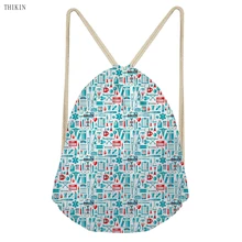 THIKIN рюкзак Для женщин кормящих печатных плавание сумка Водонепроницаемый рисовать-string Стиль Спортивные сумки для пляжа для девочек логотип