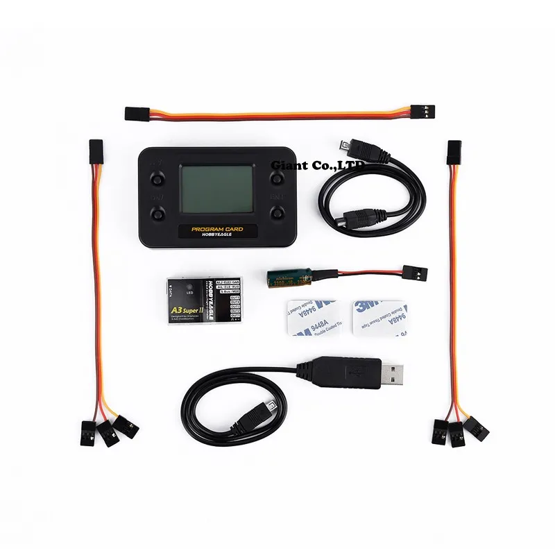 

Hobbyeagle A3 Super 3 A3S3 Flight Controller S3/S3FS 6-axis Airplane Gyro & Stabilizer Full Set Programming Card for RC Airplane