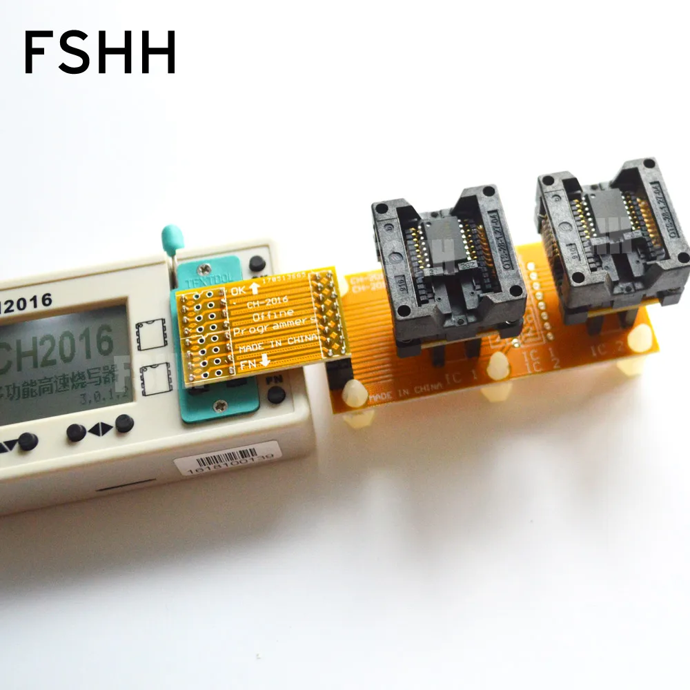 USB SPI FLASH programmer CH2016 +300mil SOP16+SOP16 test socket Production 1 drag 2 programmer USB SPI FLASH programmer CH2016 +300mil SOP16+SOP16 test socket Production 1 drag 2 programmer