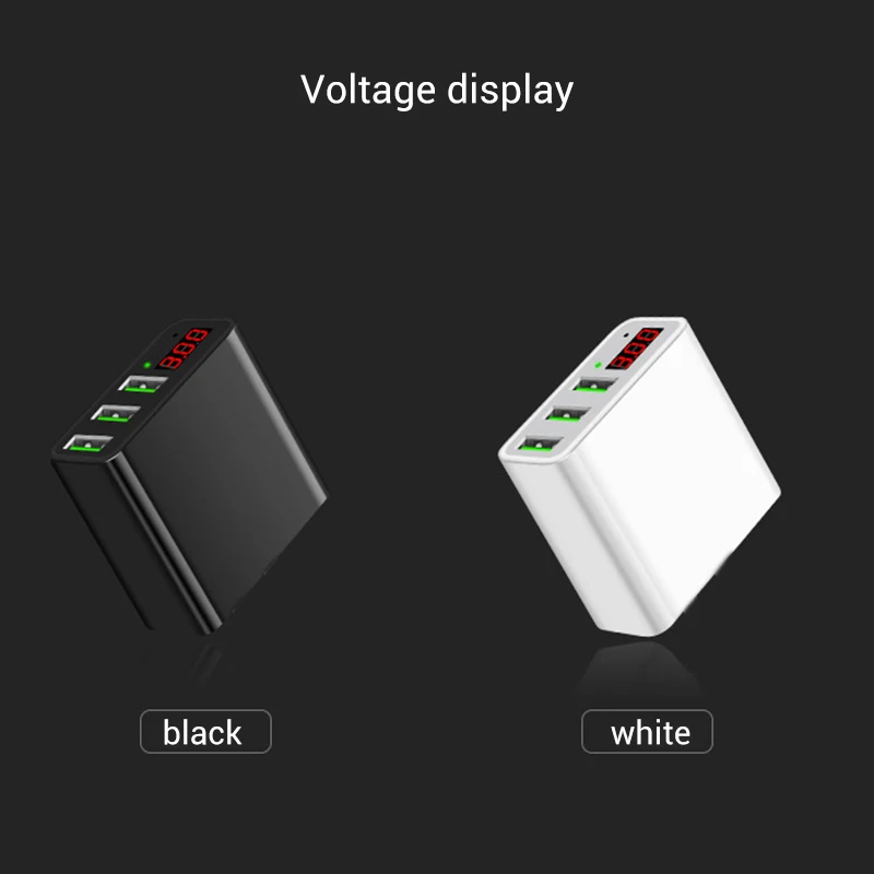 5V3A الهاتف المحمول شاحن شاشة الكريستال السائل 3 منافذ USB السريع شاحن آيفون السفر الجدار شاحن ل شحن الهاتف USB محول