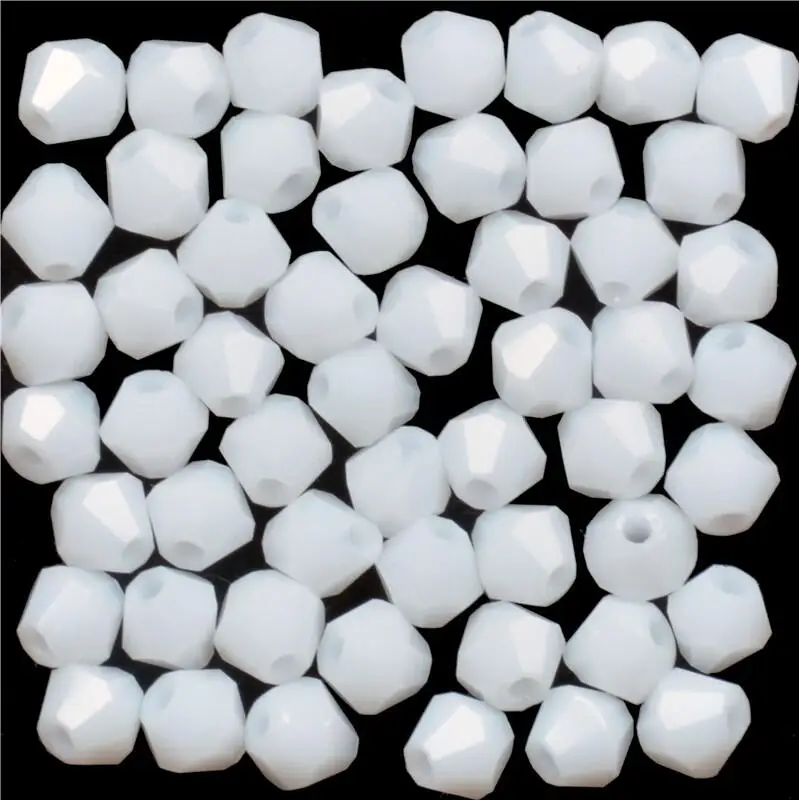 100pcs/Bag Grade AAA 4mm 5301 Seed Bicone Bead Wholesale 4 mm Bicone Roundlle Glass Crystal Beads 30 Color Pick 