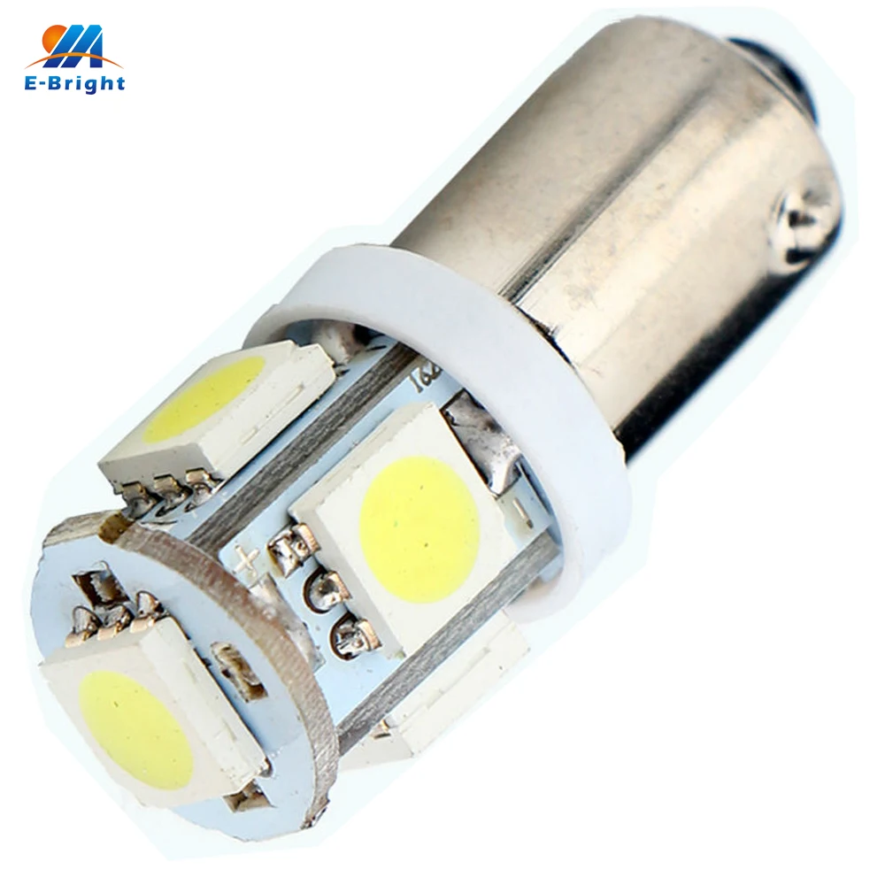 YM E яркий 100 шт. Автомобильный светодиодный светильник Интерьер BA9S 5050 5 SMD DC 12V 24V