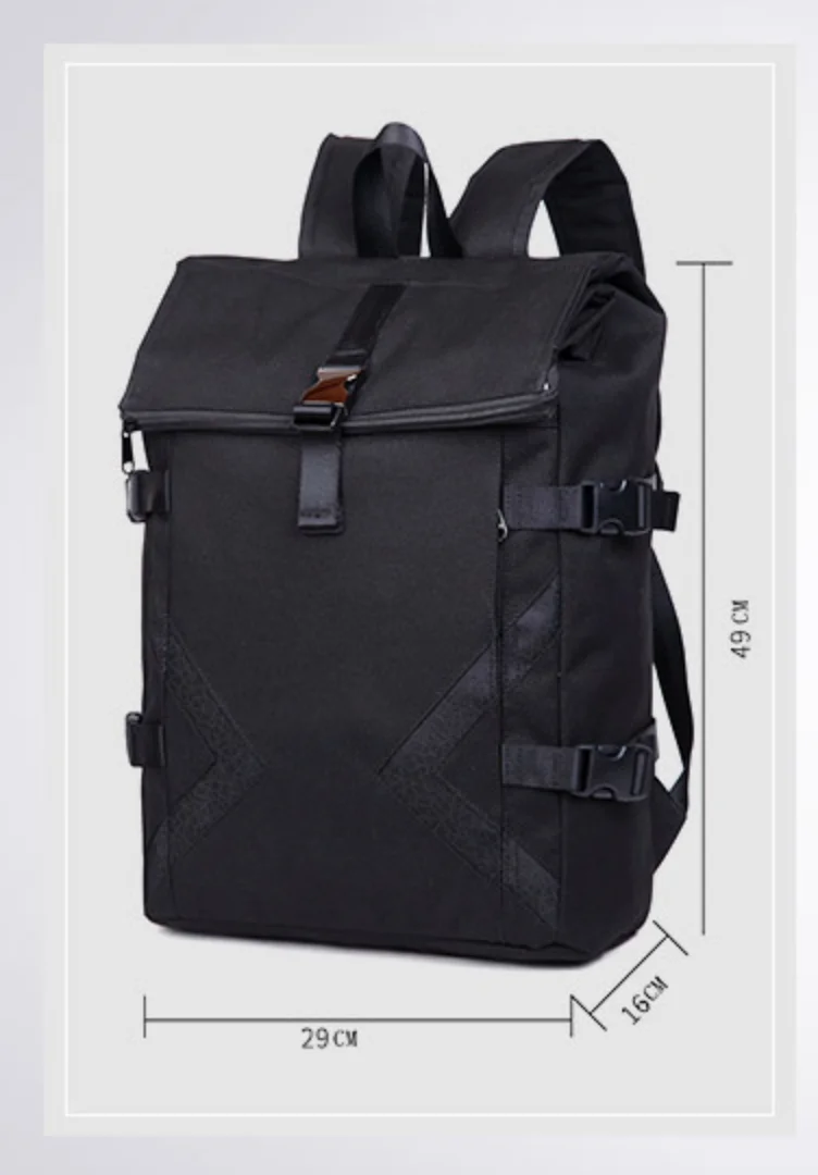 Reflective Roll-Top Backpack 14