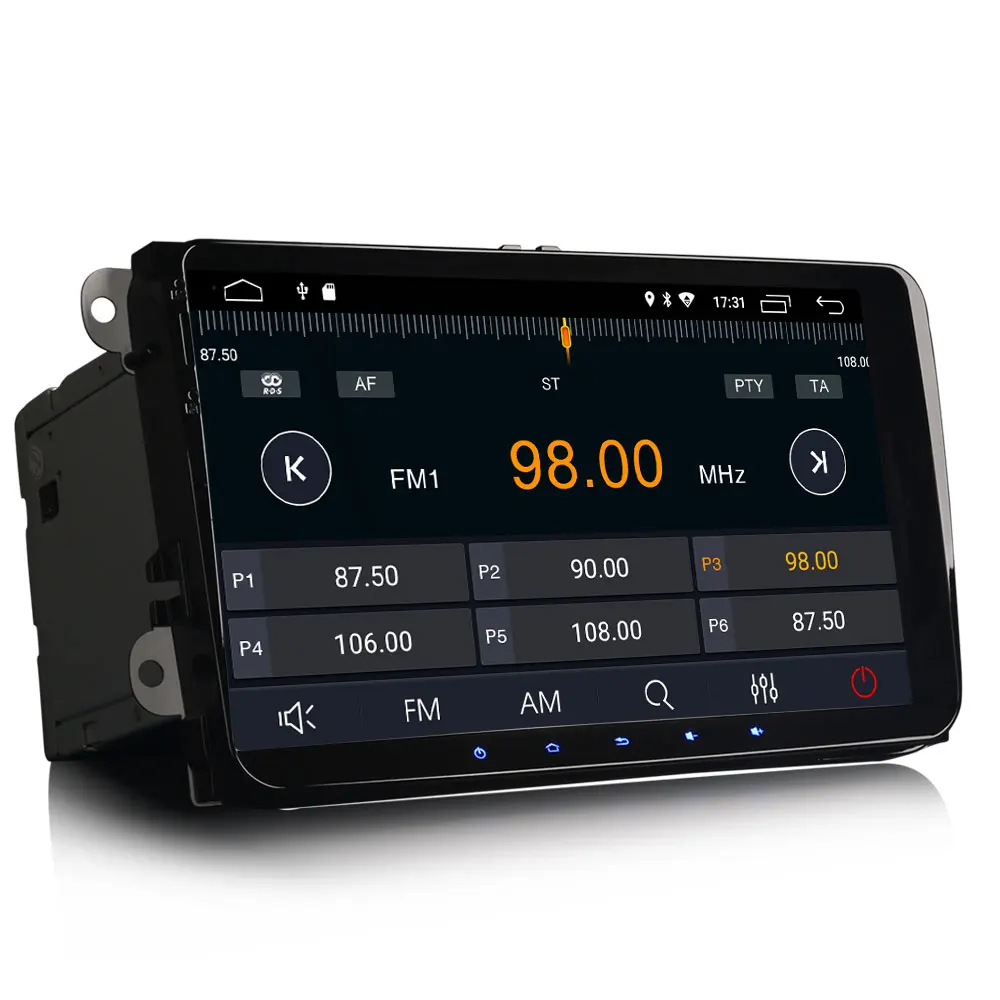 Perfect 9" Pure Touch-Buttons Android 9.0 OS Car Multimedia GPS Radio for Volkswagen Touran 2003-2014 Sagitar 2005-2015 Bora 2005-2015 3