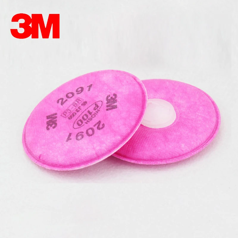3M 7502 2091 P100 Dust Silicone Mask Particulate Filter Welding Polish