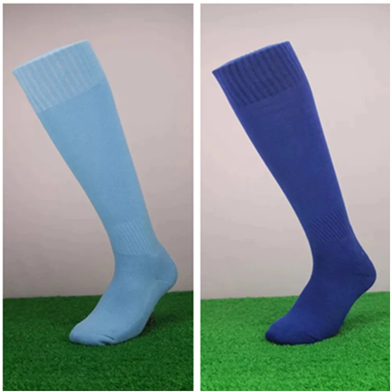 

2017 Kids Men Solid Socks Football Soccer Long Knee Socks Boys Sports Baseball Basketball Breathable Anti-slip High Soccer Socks