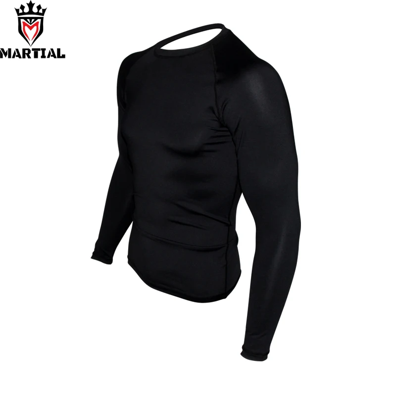 Miglior Marziale Nuova Venuta di lunghezza completa in bianco rashguards fitness mma boxing jersey RASHGUARDS nero da corsa t shirt da uomo