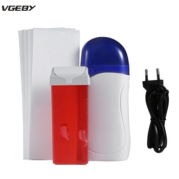 

100-240V Wax Warmer Heater Hair Removal Machine with Wax Cartridge and Depilatory Paper Epilator EU/UK/US Plug