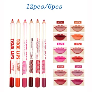 

12pcs/set Professional Matte Lip Liner Pencil Set Waterproof Long Lasting Matte Lipliner Pen Makeup Cosmetic Tools