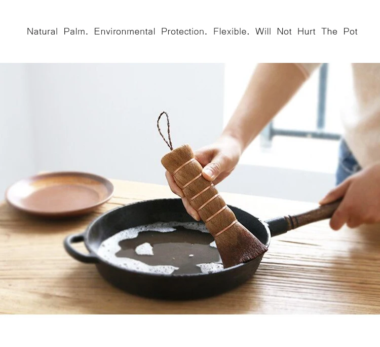 OYOURLIFE 1 шт. натуральная длинная ручка ладонь кастрюля щетка для мытья посуды бытовые кухонные чистящие инструменты