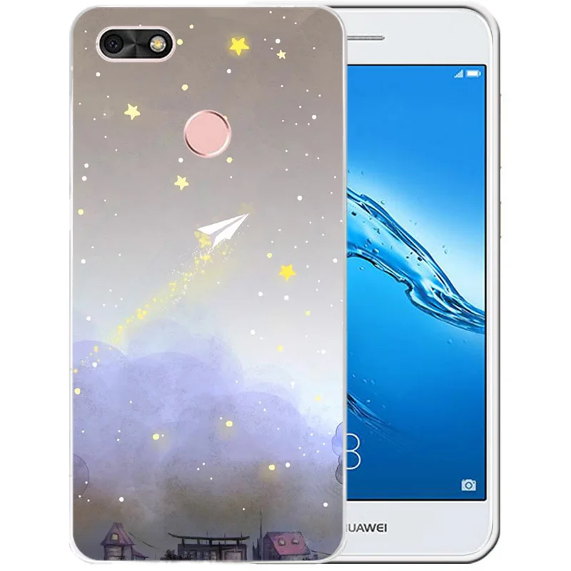 Модные звездное небо Телефон чехол для huawei наслаждаться 7 случаях Мультфильм