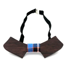 Модный дизайн плед Gravata деловые вечерние деревянный лук галстуки мужские унисекс ручной работы воротник стиль галстук-бабочка DIY Деревянные шеи одежда Галстуки