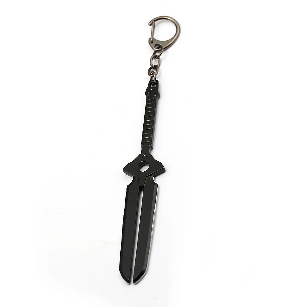HSIC Anime Darker than BLACK Keychain Black Metal Sword Keyring Holder Personnalisable Chaveiro Cosplay Gifts HC12936 | Украшения и
