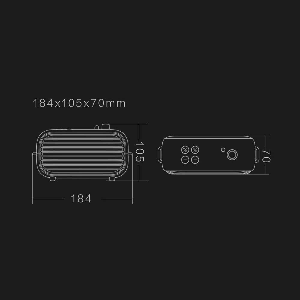 Xiaomi Lofree Bluetooth динамик ретро портативный беспроводной динамик fm-радио Soundbox бас динамик s аудио плеер музыкальный усилитель