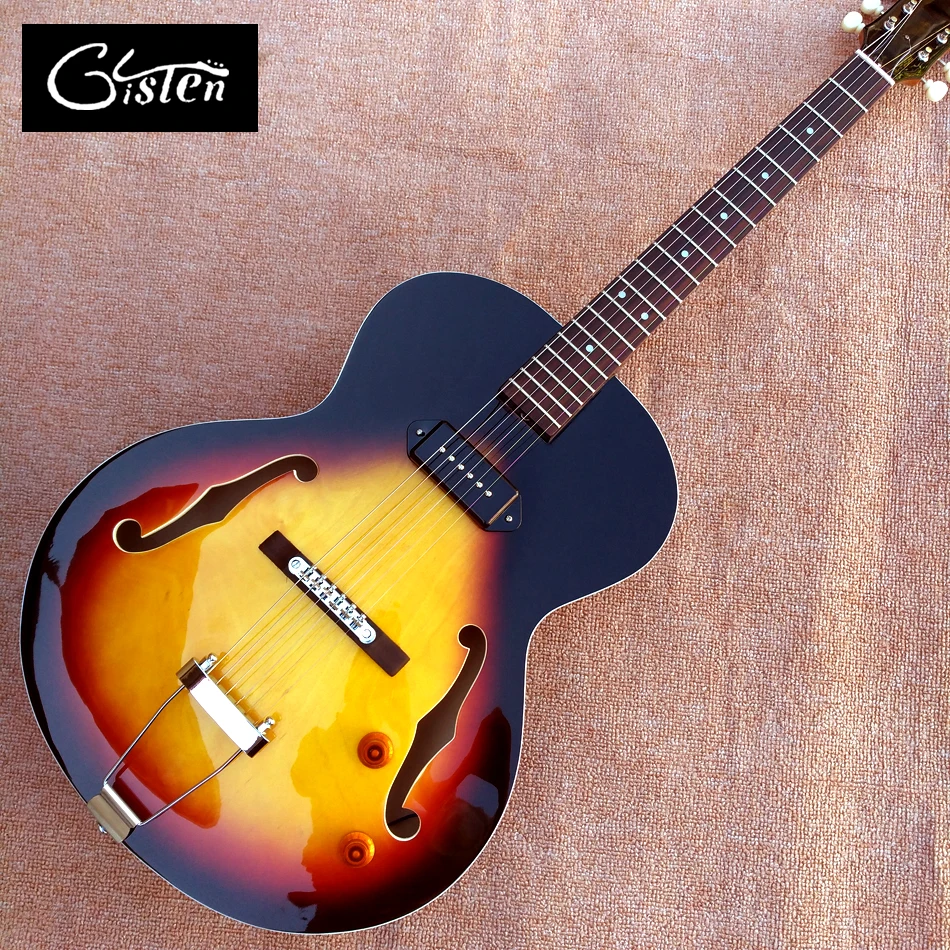 New style high quality custom L 5 Jazz electric guitar, one piece of