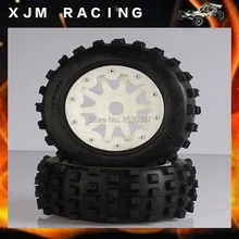 1/5 Scale RC KM RV HPI Baja 5T/5SC Buggy high-strength nylon front wheel X 2 tire assembly
