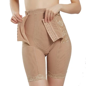 Women Lace Shapewear Tummy Control Body Shaper High Waist Trainer Corset Mirror Essentials Shorts Seamless Thigh Panties S-3XL