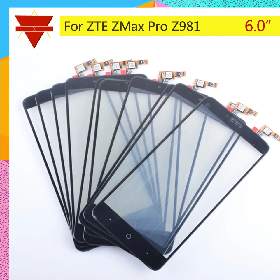 10 шт./партия сенсорный экран дигитайзер для ZTE zmax Pro Z981 сенсорная панель объектив