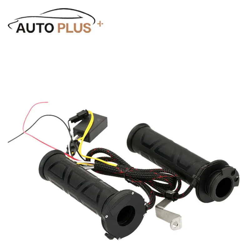 1 Pair 12V Motocross Universal Motorcycle Heated Grip Warm Temperature