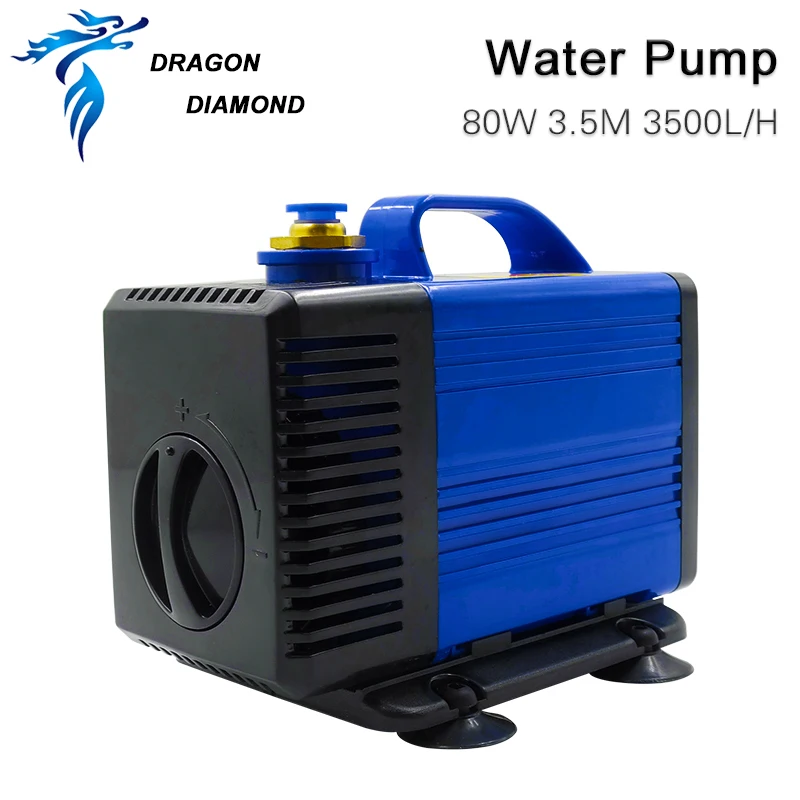  Submersible Water Pump 80W 3.5M 3500L/H IPX8 220V for CO2 Laser Engraving Cutting Machine
