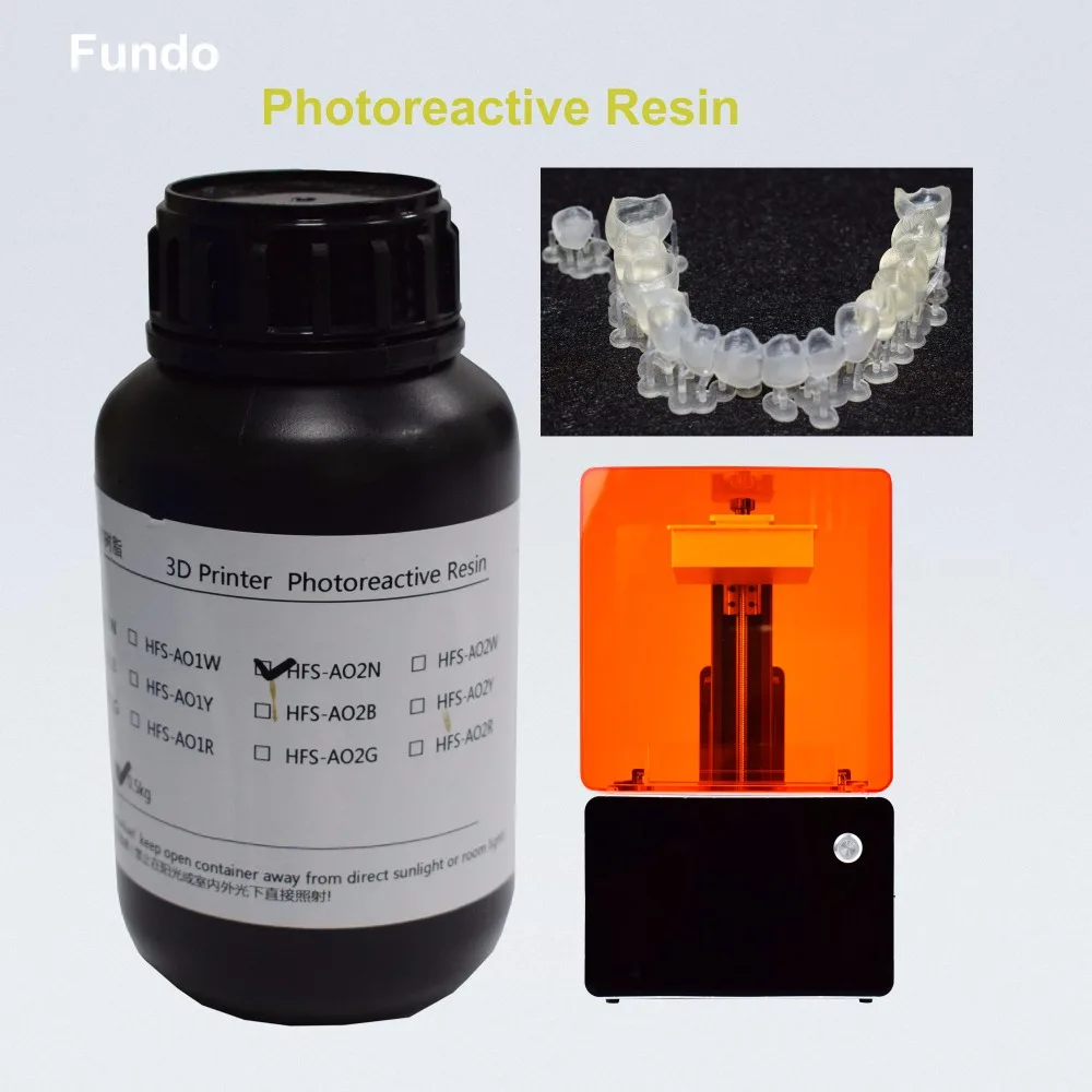 1000MLHigh quality photopolymer resin photoreactive resin for SLA 3D printer DLP 3D printer of FD165 and