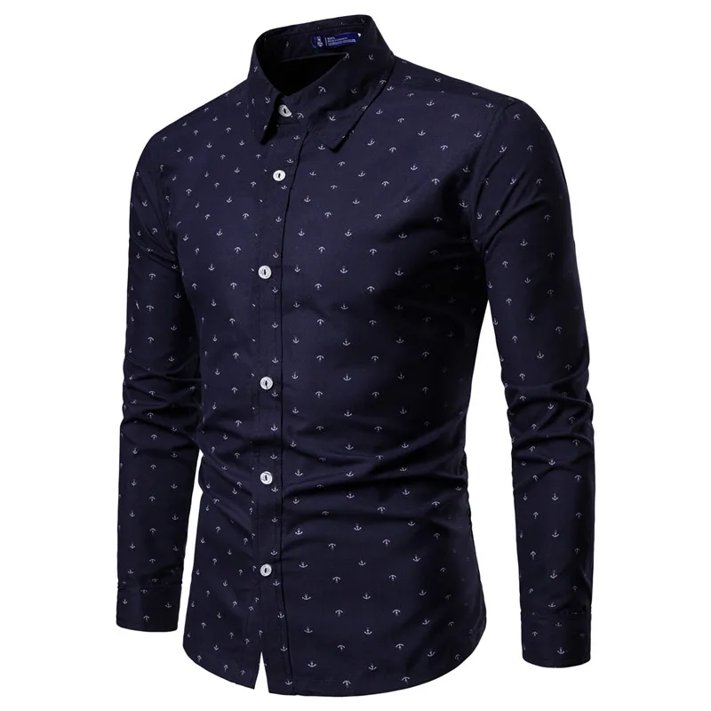 mens anchor pattern shirt 01