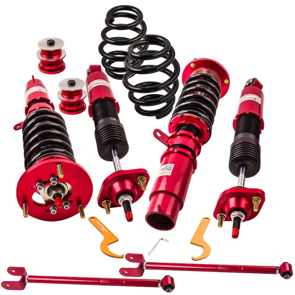 

Adjustable Damper Coilover Shock Absorber Coil Struts for BMW E46 3 Series 98-06 Control arms Suspension Damper Force Front Rear