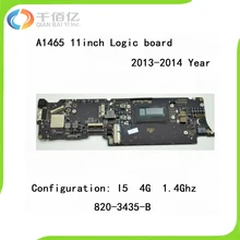 A1465 Logic Board i5 1.4GHz 4GB for MacBook Air 11.6” Mother Board 2013 2014 Year 820-3435-A 820-3435-B