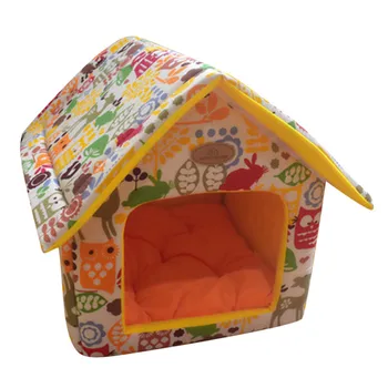 

Transer Portable Indoor Pet Bed Dog House Soft Warm and Comfortable Cat Dogs Cloth Sweet Room 18 Dec25 P45