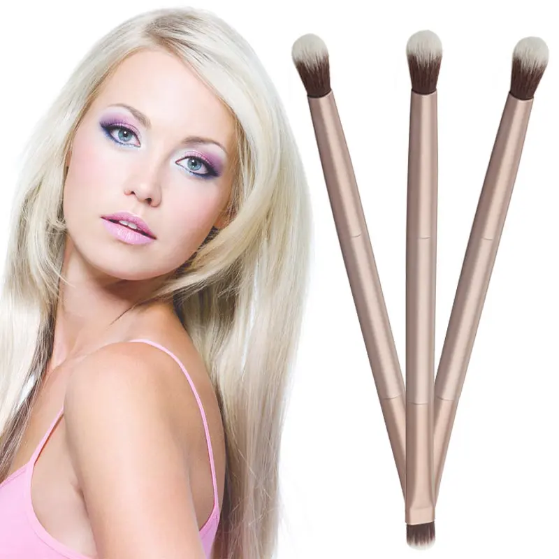 Mayitr 1pc Makeup Cosmetics Blending Eyeshadow Brush Eye Shading Brushes Double-Ended Brush Pen Cosmetic Tool 15.5x 0.8x 0.8cm